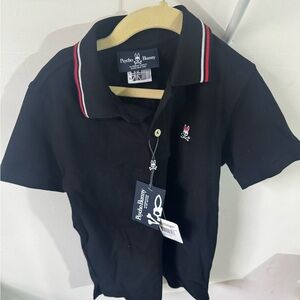 Psycho Bunny Kids Polo Shirt with Red and White Accents